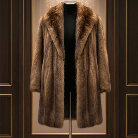 Marshall Fields Jackets & Blazers - Marshall Field's Brown Fur Women's Coat